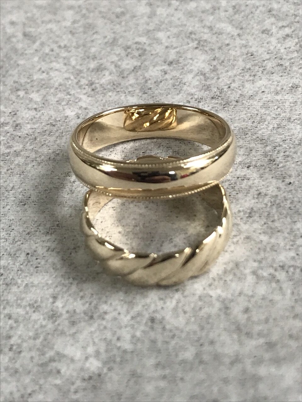 His & Hers 18 Kt. Gold Wedding Bands